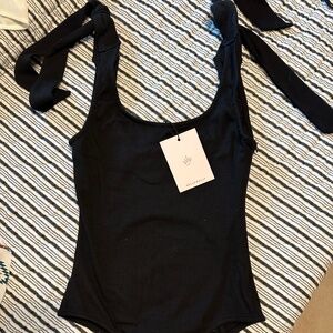 Hello Molly Black Bodysuit